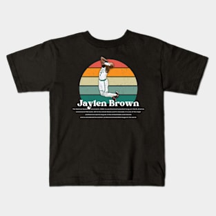 Jaylen Brown Vintage V1 Kids T-Shirt